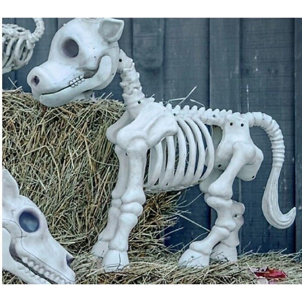 Red Shed Cow Skeleton Halloween Decoration Tractor Supply Tik Tok NEW SEALED